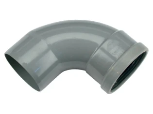 Wavin - Fitting met 2 aansluitingen - PVC BOCHT 88GR 125MM MOF/SPIE 8807500204 18239613