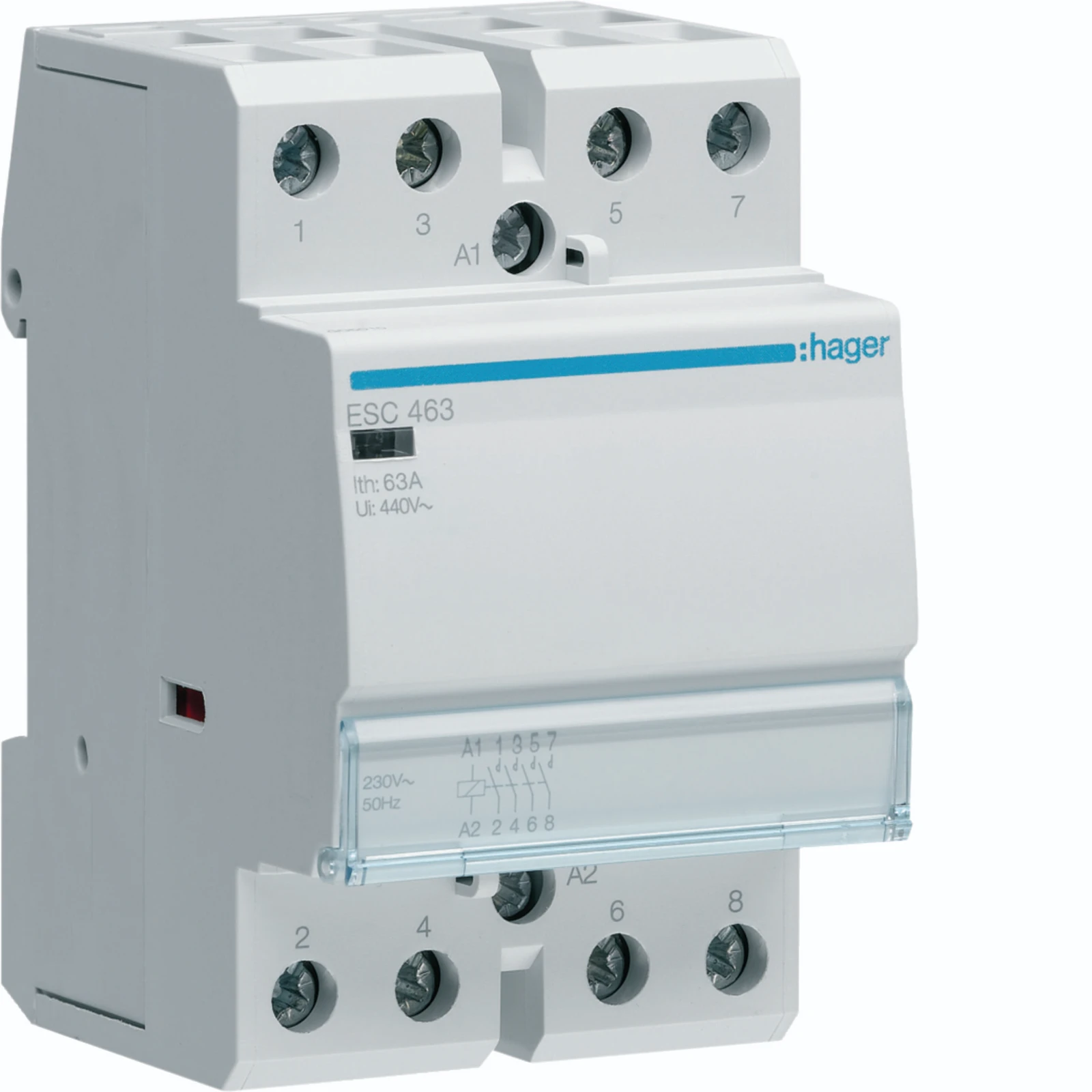 Hager Installatiehulpschakelaar modulair ESC463 ESC463 18273197
