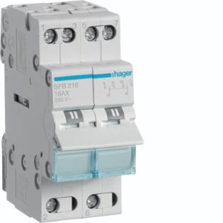 Hager - Inbouwschakelaar modulair - SFB216 SFB216 18274404