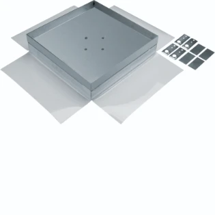 Hager - Nivelleerbare cassette voor kanaalinbouw, dubbele- en holle vloer - EKSQ405BL EKSQ405BL 18275727