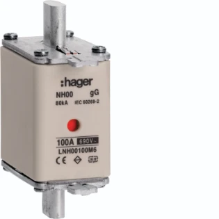Hager - Smeltpatroon (mes) - LNH00100M6 LNH00100M6 18275910