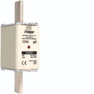 Hager - Smeltpatroon (mes) - LNH1125M6 LNH1125M6 18276503