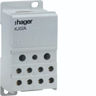 Hager - Inbouwunit met verdeelklemmen - KJ02A KJ02A 18277829