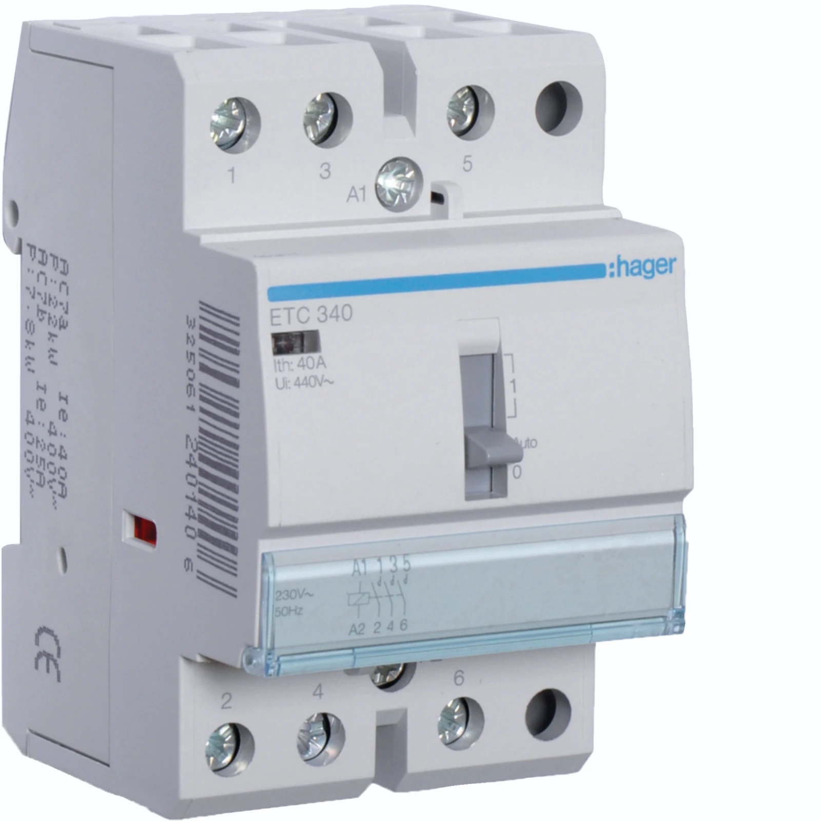 Hager Installatiehulpschakelaar modulair ETC340 ETC340 18278060