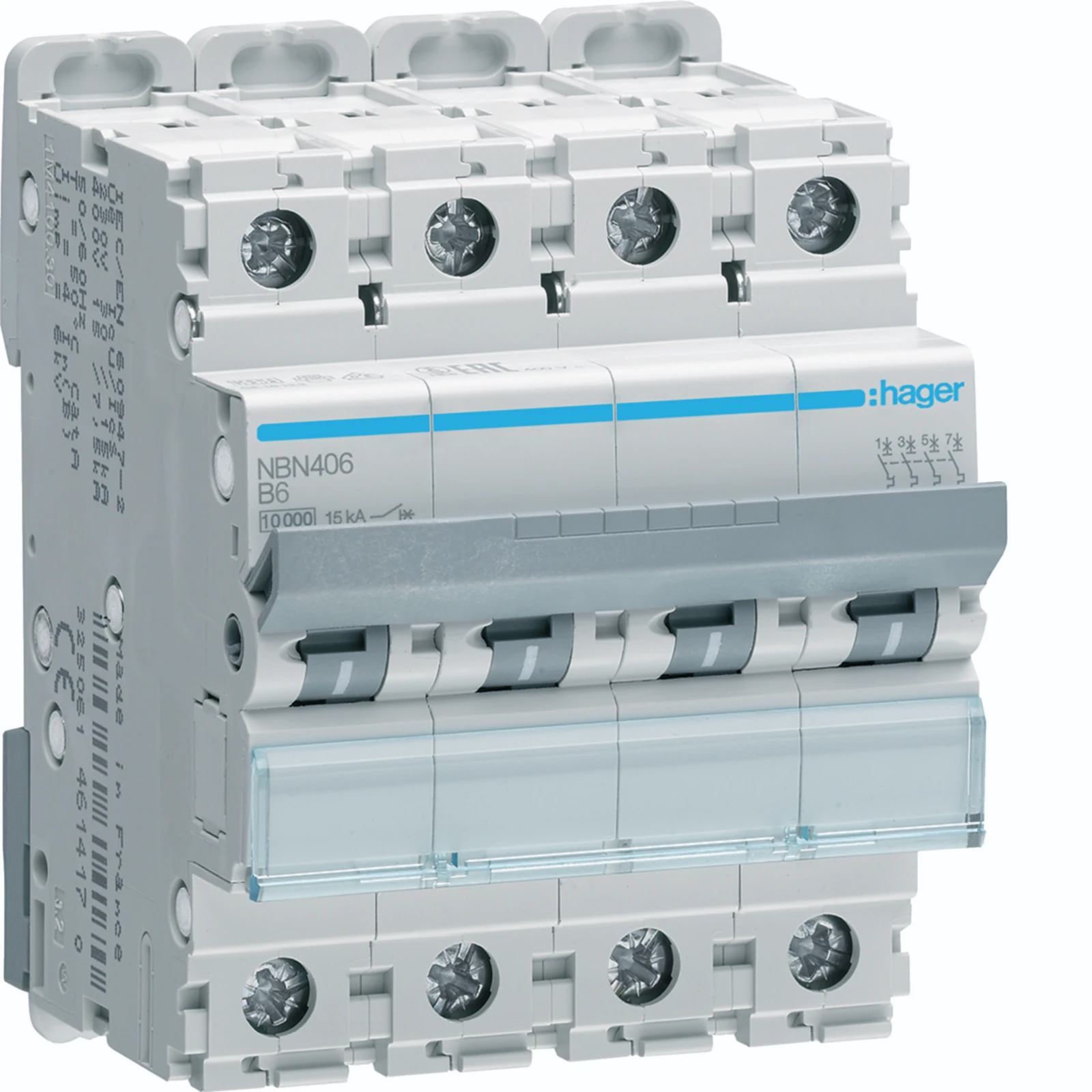 Hager Installatieautomaat NBN406 NBN406 18278419