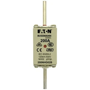 Eaton - Smeltpatroon (mes) - NH FUSE 200A 500V GL/GG SIZE 02 DUA 200NHG02B 182974