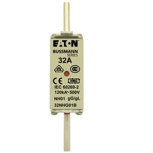 Eaton - Smeltpatroon (mes) - NH FUSE 32A 500V GG/GL SIZE 01 32NHG01B 184337
