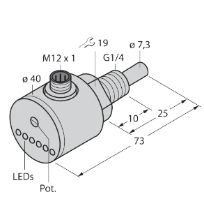 Turck - Stromingsmonitor - FCS-G1/4A4-AP8X-H1141 6870101 18580443