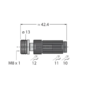 Turck - Sensor/actor connector - H5131-0 6902700 18580483