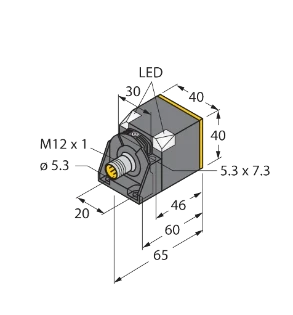 Turck - Inductieve naderingsschakelaar - NI50U-CK40-AP6X2-H1141 1625837 18580540