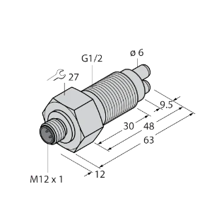 Turck - Stromingsmonitor - FCS-GL1/2A4-NAEX0-H1141/A 6870348 18580695
