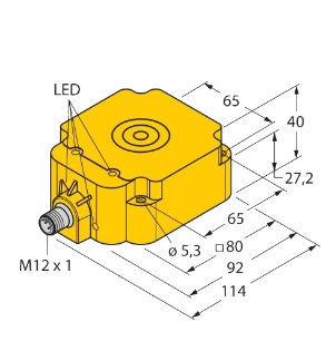 Turck - Inductieve naderingsschakelaar - BI50U-Q80-AP6X2-H1141 1608940 18580769