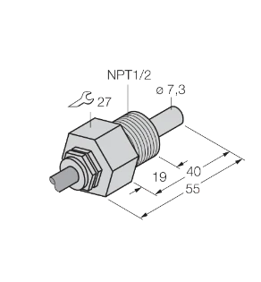 Turck - Stromingsmonitor - FCS-N1/2A4-NAEX0 6870471 18580883
