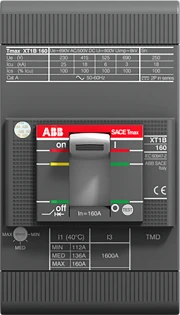 ABB - Vermogensschakelaar voor trafo-, generator- en installatiebeveiliging - XT1B 160/ 25   TMD FF 3 1SDA066801R1 18767544