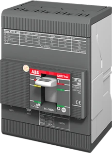 ABB - Vermogensschakelaar voor trafo-, generator- en installatiebeveiliging - XT1B 160/ 50   TMD FF 4 1SDA066815R1 18767590