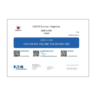 Eaton - Programmeer- en engineeringssoftware - SW-XSOFT-CODESYS-3-S 171886 18831991