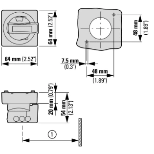 Eaton - Bedieningsknop voor vermogensschakelaar - PKZ0-XH 106132 18879441