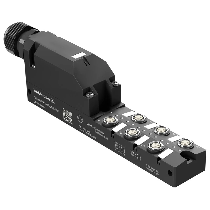 Weidmüller Passieve sensor-/actor verdeler (zonder kabel) SAI-06Z-VPPP-3A-M08L-PNP 2818940000 2129528