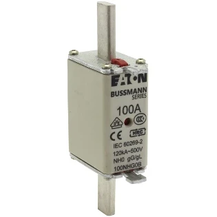 Eaton - Smeltpatroon (mes) - NH FUSE 100A 500V GG/GL SIZE 0 100NHG0B 2228044