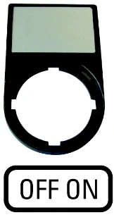 Eaton - Tekstschilddrager drukknop/signaallamp - M22S-ST-GB10 216499 2230289