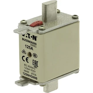 Eaton - Smeltpatroon (mes) - NH FUSE 125A 500V GG/GL SIZE 00 125NHG00B 2231272