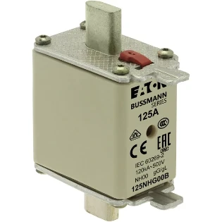 Eaton - Smeltpatroon (mes) - NH FUSE 125A 500V GG/GL SIZE 00 125NHG00B 2231274