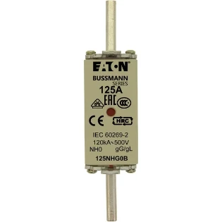Eaton - Smeltpatroon (mes) - NH FUSE 125A 500V GG/GL SIZE 0 125NHG0B 2231314