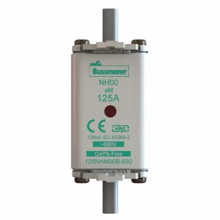 Eaton - Smeltpatroon (mes) - NH FUSE 80A 690V aM SIZE 00 80NHM00B-690 2231329