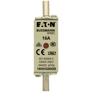 Eaton - Smeltpatroon (mes) - NH FUSE 16AMP 500V SIZE 000 GG MGL 16NHG000B 2232178