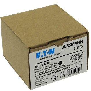 Eaton - Smeltpatroon (mes) - NH FUSE 16AMP 500V SIZE 000 GG MGL 16NHG000B 2232180