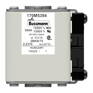 Eaton - HRC zekering - FUSE 500A 1250V 2BKN/75 AR CU 170M5394 2235451
