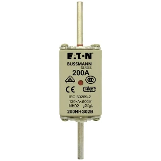 Eaton - Smeltpatroon (mes) - NH FUSE 200A 500V GL/GG SIZE 02 DUA 200NHG02B 2238019