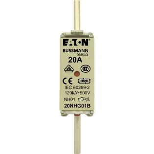 Eaton - Smeltpatroon (mes) - NH FUSE 20A 500V GL/GG SIZE 01 DUAL 20NHG01B 2238145