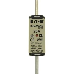 Eaton - Smeltpatroon (mes) - NH FUSE 20A 500V GL/GG SIZE 01 20NHG01BI 2238149