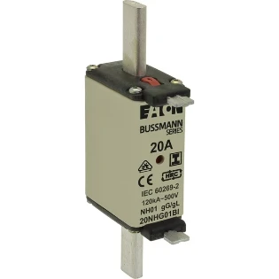 Eaton - Smeltpatroon (mes) - NH FUSE 20A 500V GL/GG SIZE 01 20NHG01BI 2238151