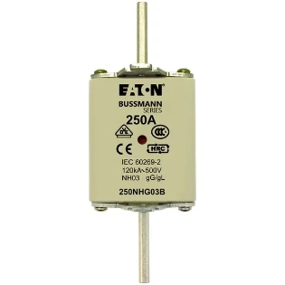 Eaton - Smeltpatroon (mes) - NH FUSE 250A 500V GG/GL SIZE 03 250NHG03B 2238663
