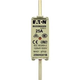 Eaton - Smeltpatroon (mes) - NH FUSE 25A 500V GG/GL SIZE 01 25NHG01B 2238818