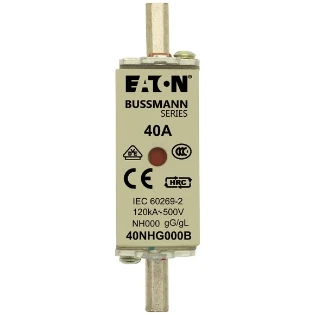 Eaton - Smeltpatroon (mes) - NH FUSE 40AMP 500V SIZE 000 GG MGL 40NHG000B 2240035