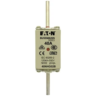 Eaton - Smeltpatroon (mes) - NH FUSE 40A 500V GG/GL SIZE 02 40NHG02B 2240058