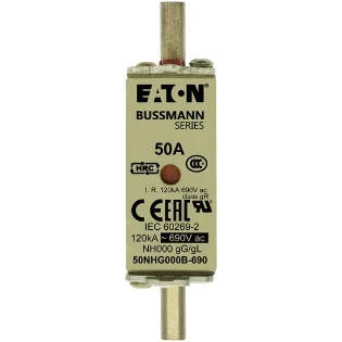 Eaton - Smeltpatroon (mes) - NH FUSE 50AMP 690V SIZE 000 GG MGL 50NHG000B-690 2240363