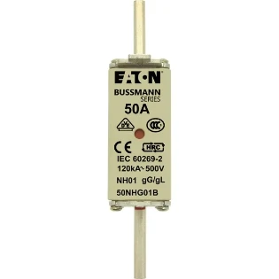 Eaton - Smeltpatroon (mes) - NH FUSE 50A 500V GG/GL SIZE 01 50NHG01B 2240385