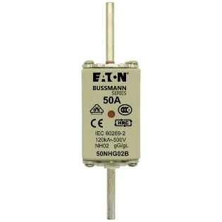 Eaton - Smeltpatroon (mes) - NH FUSE 50A 500V GG/GL SIZE 02 50NHG02B 2240400