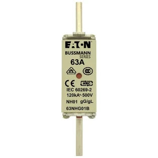 Eaton - Smeltpatroon (mes) - NH FUSE 63A 500V GG/GL SIZE 01 63NHG01B 2240747