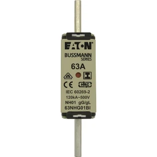 Eaton - Smeltpatroon (mes) - NH FUSE 63A 500V GL/GG SIZE 01 63NHG01BI 2240754