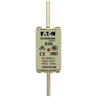 Eaton - Smeltpatroon (mes) - NH FUSE 63A 500V GG/GL SIZE 02 63NHG02B 2240761