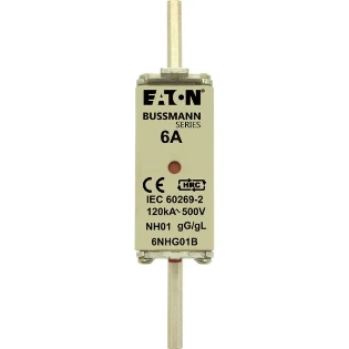 Eaton - Smeltpatroon (mes) - NH FUSE 6A 500V GG/GL SIZE 01 6NHG01B 2240914