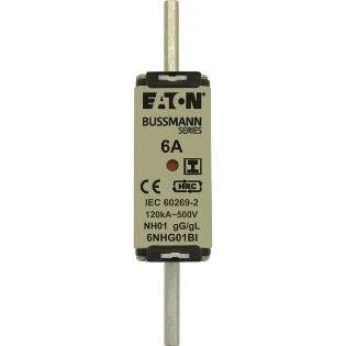 Eaton - Smeltpatroon (mes) - BUSSMANN 6A 500V GG 01 6NHG01BI 2240917