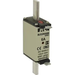 Eaton - Smeltpatroon (mes) - BUSSMANN 6A 500V GG 01 6NHG01BI 2240919
