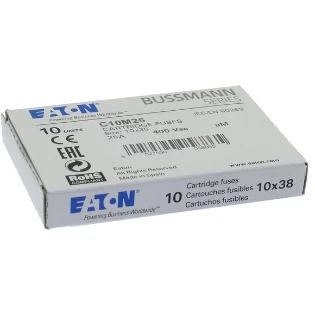 Eaton - Cilindrische zekering - CYLINDRICAL FUSE 10 x 38 25A AM 400 C10M25 2241990