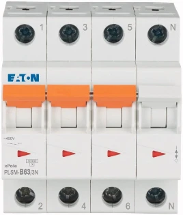 Eaton - Installatieautomaat - PLSM-B63/3N-MW 242523 2253708